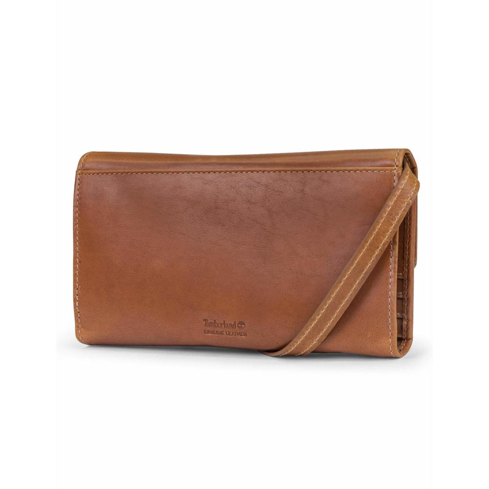 Rfid Leather Crossbody Wallet Phone Bag With Detachable Crossbody :[ - Picture 3 of 4